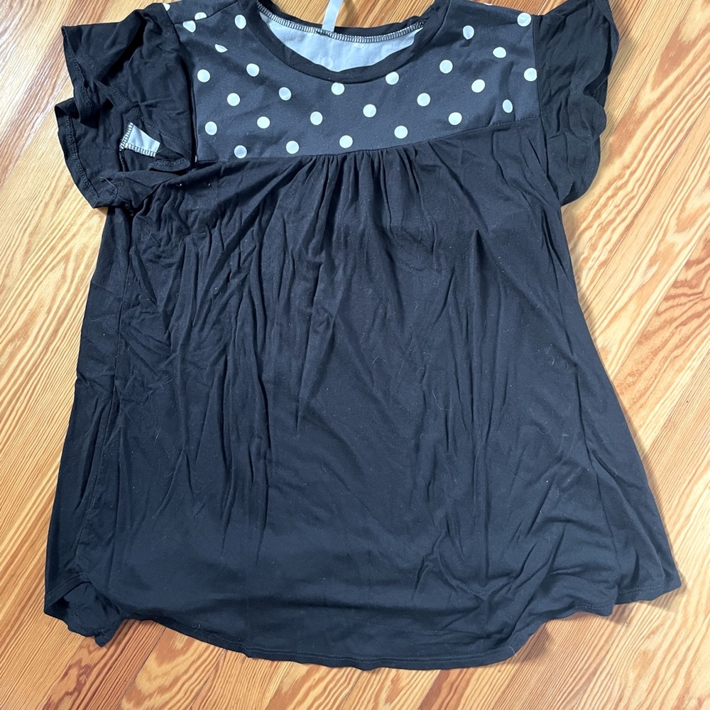 Acting Pro polka dot knit top size XL